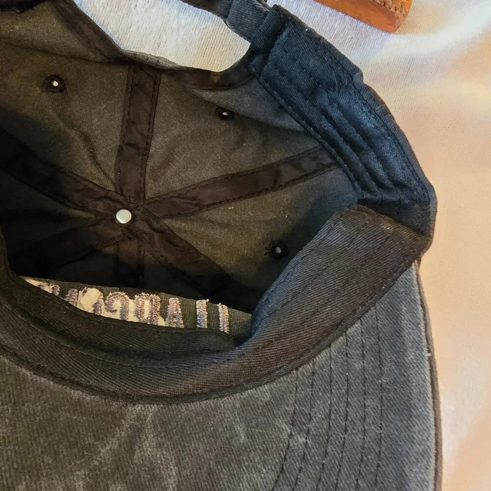 Larceny Bourbon Whisky Whisky Black Ball Cap NEW Distressed. Adjustable Ad Adver